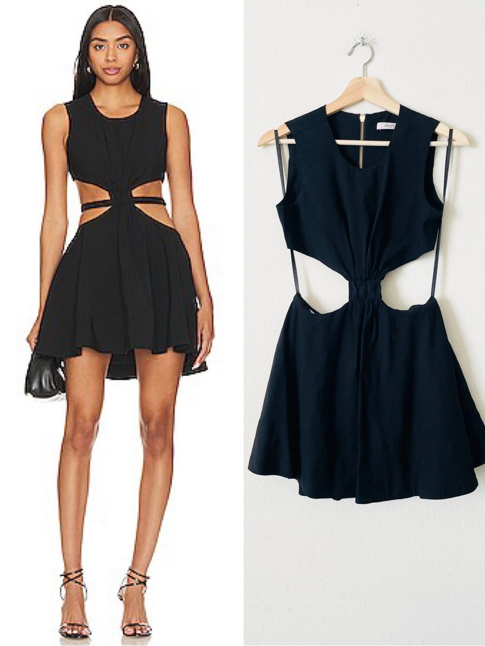 Revolve The Femm SMALL Lexi cutout sleeveless black mini dress